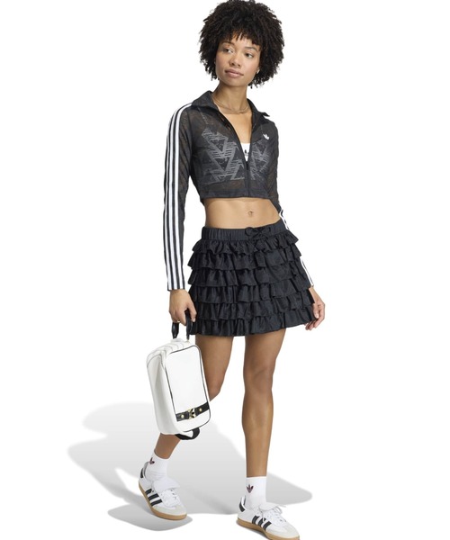 adidas LACE RUFFLE MINI SKIRT / アディダス レース ラッフル ミニ