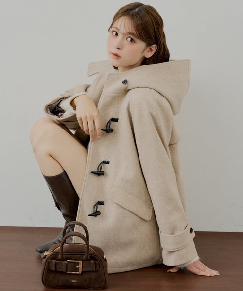 WEB限定】フードダッフルミドルコート（その他アウター）｜Chico（チコ