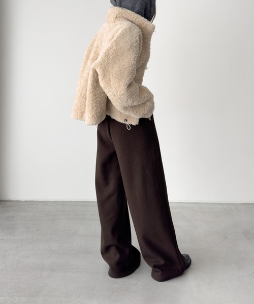 CANAL JEAN(キャナルジーン)の「El mar ウォームフリースイージーパンツ(その他パンツ・レディース・ブラウン/グレー・ONE SIZE)」の5枚目の写真