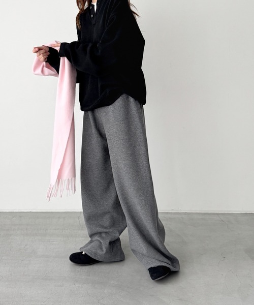 CANAL JEAN(キャナルジーン)の「El mar ウォームフリースイージーパンツ(その他パンツ・レディース・ブラウン/グレー・ONE SIZE)」の7枚目の写真