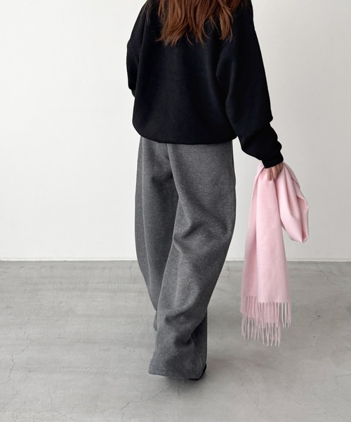 CANAL JEAN(キャナルジーン)の「El mar ウォームフリースイージーパンツ(その他パンツ・レディース・ブラウン/グレー・ONE SIZE)」の8枚目の写真