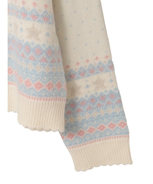 星柄編み込みニットカーディガン（カーディガン/ボレロ）｜PINK HOUSE