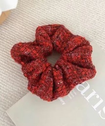 Mayree | 【urge select】ツイード レッド アソートデザイン シュシュ(シュシュ)