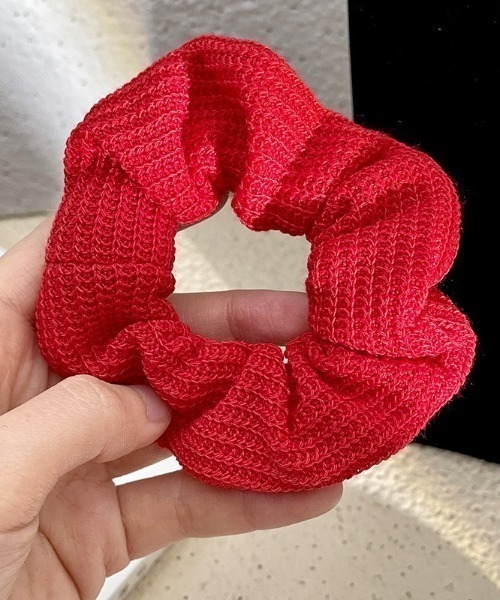 Mayree（メイリー）の「【urge select】ツイード レッド アソートデザイン シュシュ（シュシュ・レディース・レッド系5/レッド系2/レッド系3/レッド系1/レッド系6・FREE）」の4枚目の写真