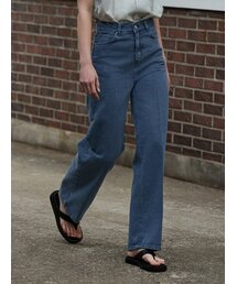 Dyed garment denim (deep blue)