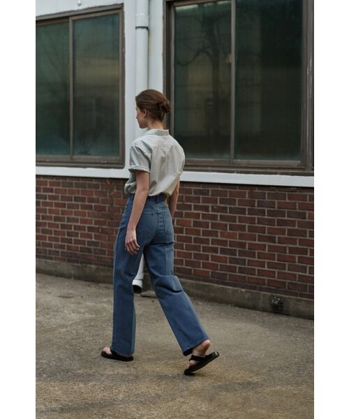 ANDNEEDS(アンドニーズ)の「Dyed garment denim (deep blue)(デニムパンツ・レディース・その他・MEDIUM/LARGE)」の2枚目の写真
