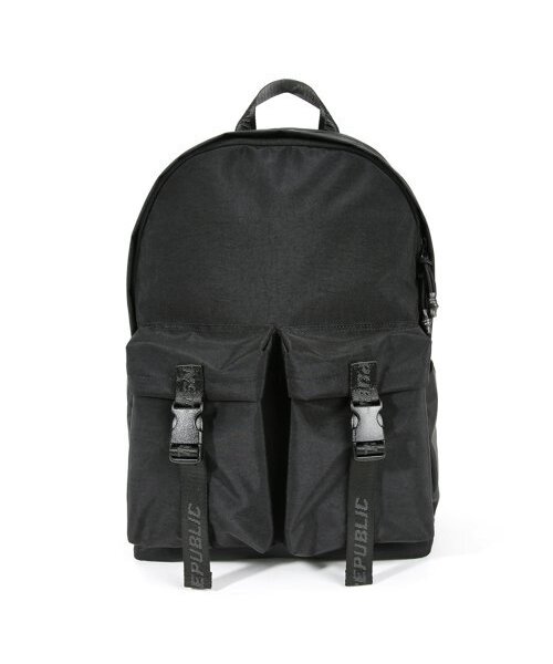 MONSTER REPUBLIC(モンスターリパブリック)の「HOVER TWO BUCKLE BACKPACK / BLACK(バックパック/リュック・レディース・その他・FREE)」の1枚目の写真