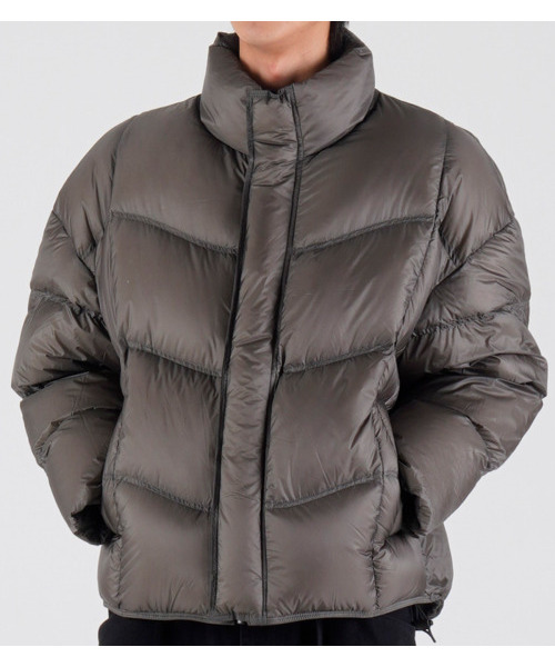 BUTTON SEOUL（ボタンソウル）の「[ダックダウン 90/10] ベーシックライトダックダウンパディングジャケット (ダークグレー)（ダウンジャケット/コート・メンズ・その他・MEDIUM/LARGE/X-LARGE）」の4枚目の写真