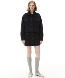 HAE BY HAEKIM（ヘバイヘキム）の「BOUCLE WOOL SHORT JACKET_NAVY（その他アウター）」