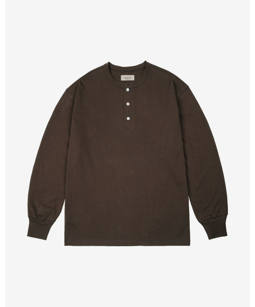 sortie(ソルティ)の「Utility Henly neck Long Sleeve (Brown)(Tシャツ/カットソー・メンズ・その他・LARGE/MEDIUM/X-LARGE)」の1枚目の写真