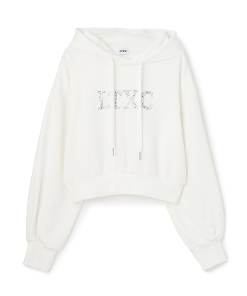 LOVETOXIC(ラブトキシック)の「【LTXC】裏シャギークロップドパーカー(パーカー・キッズ・オフホワイト/ブラック/カラフル・M:150cm/130cm/L:160cm/S:140cm)」の13枚目の写真