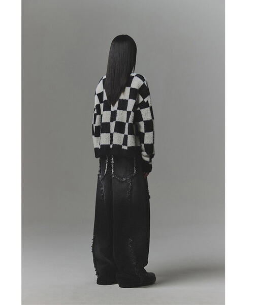 NOT4NERD（ノットフォーナード）の「NOT4NERD/ノットフォーナード/Multi Cut Off Curved Denim Pants（デニムパンツ・メンズ・その他4/ブラック・L/XL/M）」の9枚目の写真