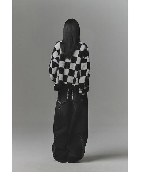 NOT4NERD（ノットフォーナード）の「NOT4NERD/ノットフォーナード/Multi Cut Off Curved Denim Pants（デニムパンツ・メンズ・その他4/ブラック・L/XL/M）」の10枚目の写真