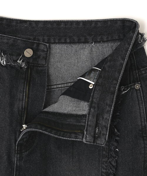 NOT4NERD（ノットフォーナード）の「NOT4NERD/ノットフォーナード/Multi Cut Off Curved Denim Pants（デニムパンツ・メンズ・その他4/ブラック・L/XL/M）」の16枚目の写真