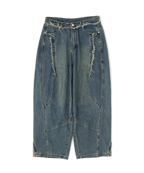NOT4NERD（ノットフォーナード）の「NOT4NERD/ノットフォーナード/Multi Cut Off Curved Denim Pants（デニムパンツ・メンズ・その他4/ブラック・L/XL/M）」の20枚目の写真