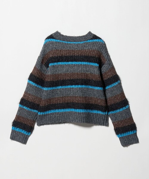 CITEN(シテン)の「<CITEN>ミックスボーダーニット(ニット/セーター・レディース・ダークグレー/ライトグレー・FREE)」の12枚目の写真