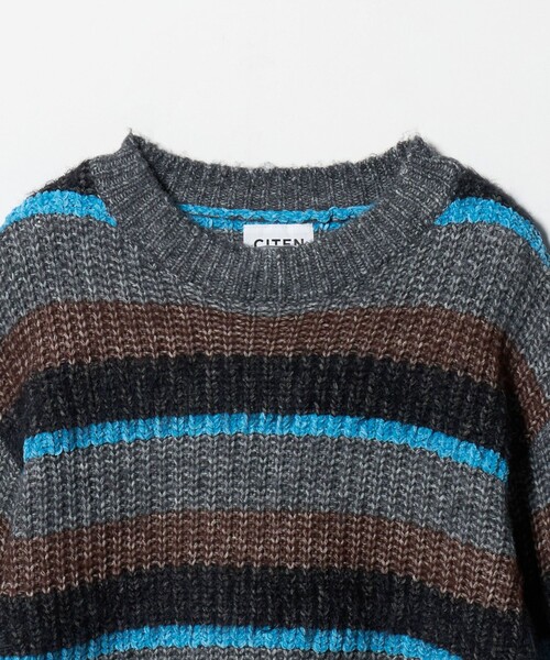 CITEN(シテン)の「<CITEN>ミックスボーダーニット(ニット/セーター・レディース・ダークグレー/ライトグレー・FREE)」の13枚目の写真