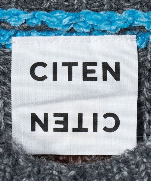CITEN(シテン)の「<CITEN>ミックスボーダーニット(ニット/セーター・レディース・ダークグレー/ライトグレー・FREE)」の5枚目の写真
