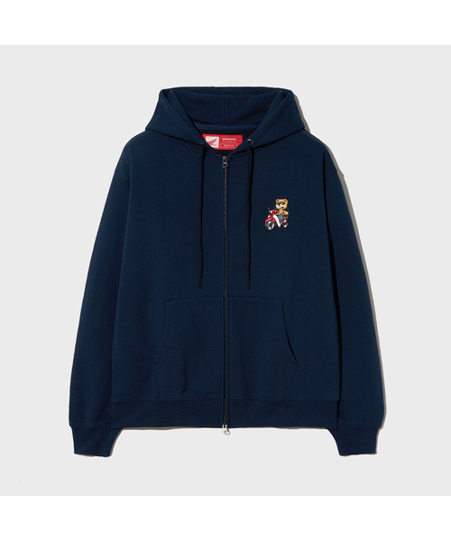 Honda Bear Hoodie Zip-up Navy（パーカー）｜HONDA MOTORCYCLE
