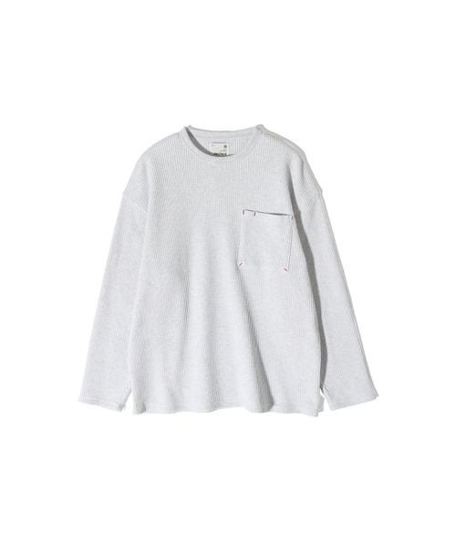 HORLISUN(ホーリーサン)の「Lawrence Heavy Waffle T-shirt Melange Gray(Tシャツ/カットソー・メンズ・その他・SMALL/MEDIUM/LARGE)」の1枚目の写真