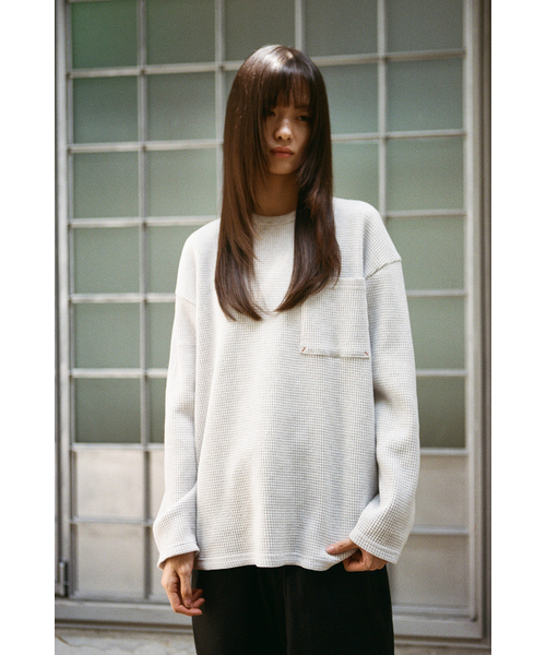 HORLISUN(ホーリーサン)の「Lawrence Heavy Waffle T-shirt Melange Gray(Tシャツ/カットソー・メンズ・その他・SMALL/MEDIUM/LARGE)」の10枚目の写真