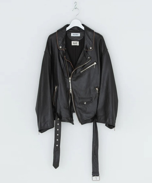 DISCOVERED/ディスカバード】LEATHER W RIDERS BLOUSON（ライダース