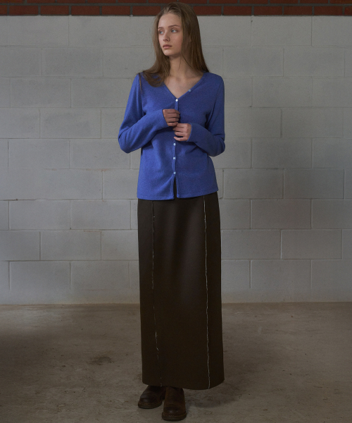 ANDNEEDS(アンドニーズ)の「Low edge long skirt (brown)(スカート・レディース・その他・SMALL/MEDIUM)」の2枚目の写真