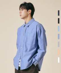 LXT（エルエックスティー）の「オックスフォードソリッドポケットオーバーシャツ[ダークブルー]（シャツ/ブラウス）」