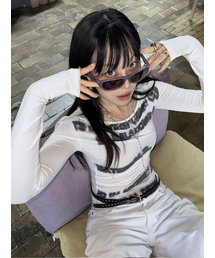 Opening Project | Tipsy Slim Long Sleeve - White(Tシャツ/カットソー)