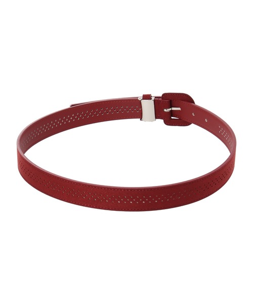 ZOY（ゾーイ）の「WOMEN'S スエードベルト（ベルト・レディース・キナリ/レッド系/ネイビー・FREE）」の4枚目の写真