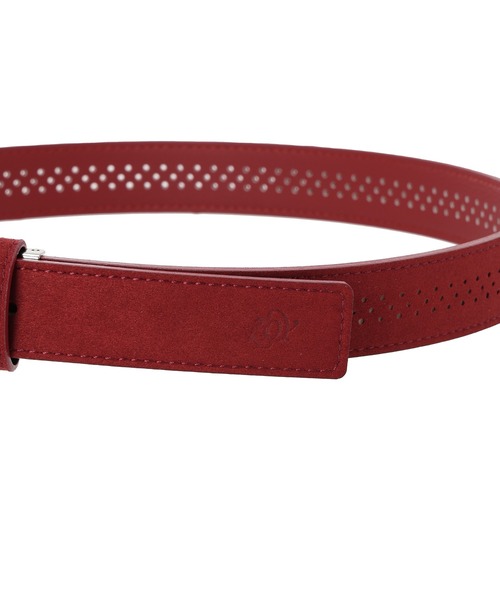 ZOY（ゾーイ）の「WOMEN'S スエードベルト（ベルト・レディース・キナリ/レッド系/ネイビー・FREE）」の6枚目の写真