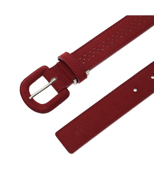 ZOY（ゾーイ）の「WOMEN'S スエードベルト（ベルト・レディース・キナリ/レッド系/ネイビー・FREE）」の7枚目の写真