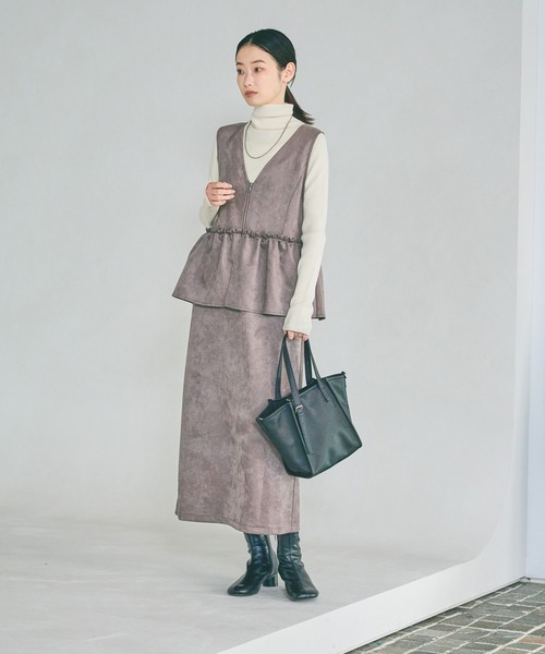 LAKOLE（ラコレ）の「マルチWAYソフトトートバッグ / 633371（トートバッグ・レディース・オフホワイト/サンドグレー/ブラック・FREE）」の6枚目の写真