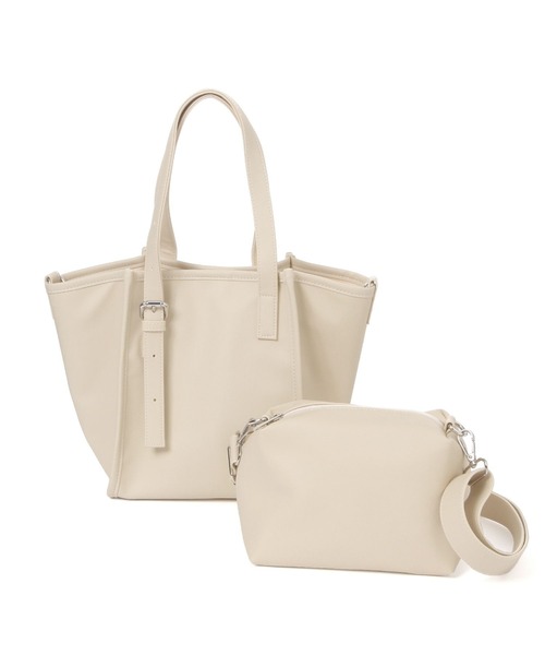 LAKOLE（ラコレ）の「マルチWAYソフトトートバッグ / 633371（トートバッグ・レディース・オフホワイト/サンドグレー/ブラック・FREE）」の8枚目の写真