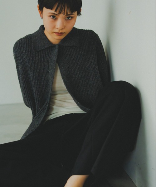 lit(リット)の「2WAY Over Knit(ニット/セーター・レディース・レッド/グリーン/チャコールグレー・FREE)」の2枚目の写真