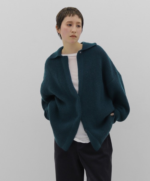 lit(リット)の「2WAY Over Knit(ニット/セーター・レディース・レッド/グリーン/チャコールグレー・FREE)」の1枚目の写真