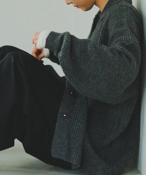 lit(リット)の「2WAY Over Knit(ニット/セーター・レディース・レッド/グリーン/チャコールグレー・FREE)」の7枚目の写真