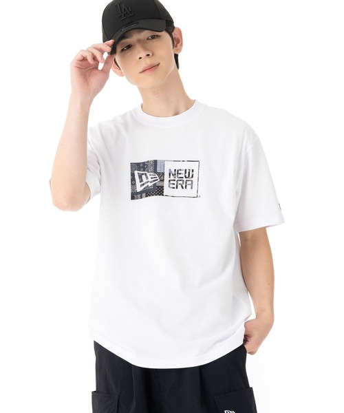 NEW ERA(ニューエラ)の「ニューエラ 半袖Tシャツ ブランドロゴ ラバープリント(Tシャツ/カットソー・メンズ・ブラック/ホワイト・XXL/XL/L/S/M)」の3枚目の写真