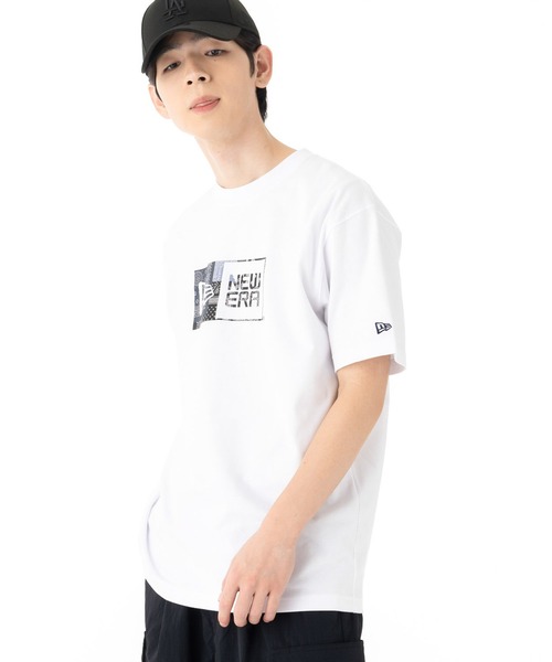 NEW ERA(ニューエラ)の「ニューエラ 半袖Tシャツ ブランドロゴ ラバープリント(Tシャツ/カットソー・メンズ・ブラック/ホワイト・XXL/XL/L/S/M)」の6枚目の写真