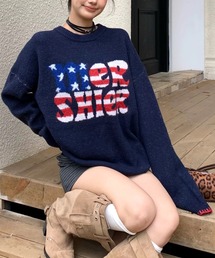 アメリカンロゴニットプルオーバー