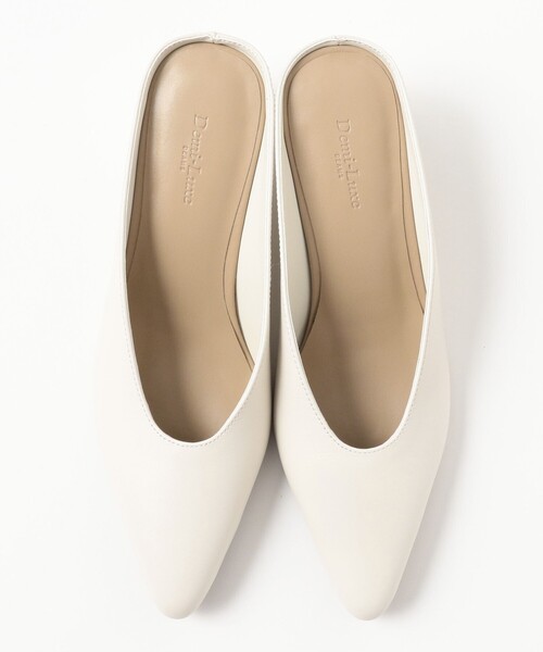 Demi-Luxe BEAMS（デミルクス ビームス）の「レザーラップ ミュール（パンプス・レディース・オフホワイト/ブラック・36/38/37）」の9枚目の写真