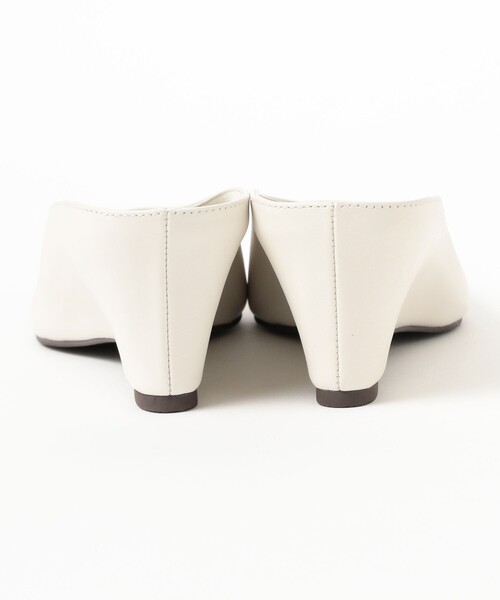 Demi-Luxe BEAMS（デミルクス ビームス）の「レザーラップ ミュール（パンプス・レディース・オフホワイト/ブラック・36/38/37）」の10枚目の写真