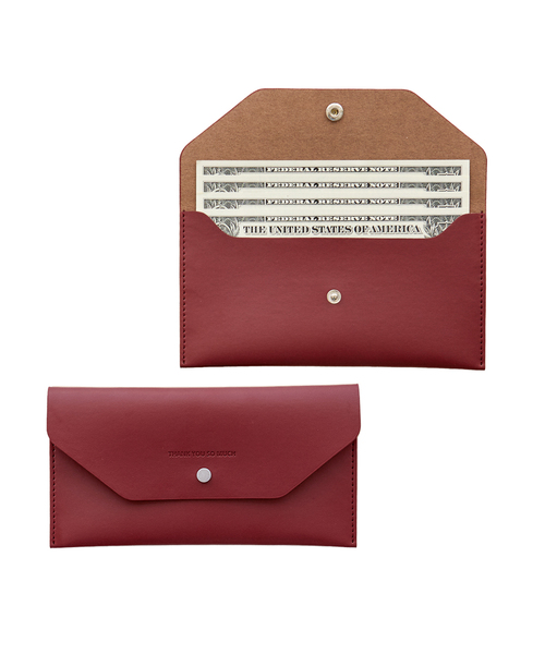 FUNNYMADE(ファニーメイド)の「Leather wallet-type money envelope golf wallet 8 colors(札入れ/マネークリップ・レディース・ブラック/ダークグリーン/ブラウン/ピンク/ミント/ブルーグレー/ラベンダー/バーガンディー・FREE)」の8枚目の写真