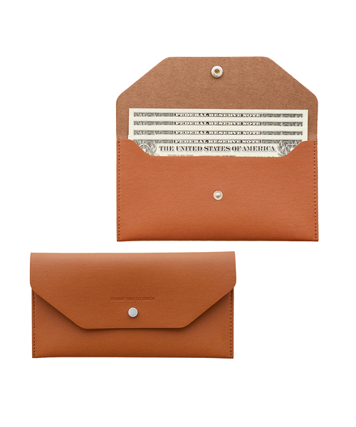 FUNNYMADE(ファニーメイド)の「Leather wallet-type money envelope golf wallet 8 colors(札入れ/マネークリップ・レディース・ブラック/ダークグリーン/ブラウン/ピンク/ミント/ブルーグレー/ラベンダー/バーガンディー・FREE)」の4枚目の写真