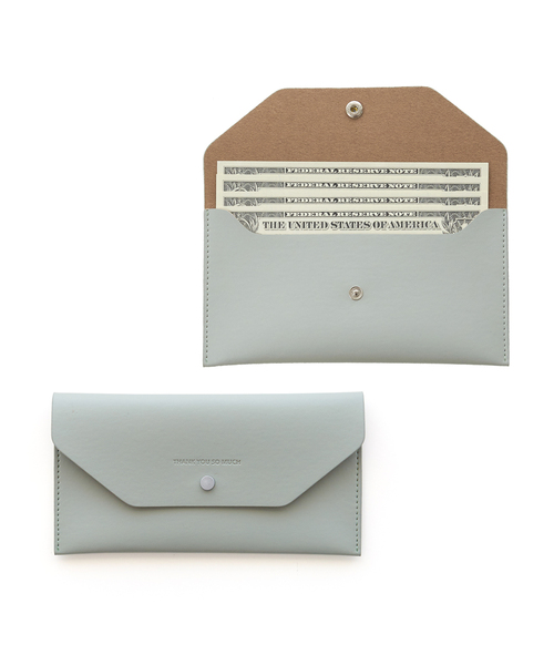 FUNNYMADE(ファニーメイド)の「Leather wallet-type money envelope golf wallet 8 colors(札入れ/マネークリップ・レディース・ブラック/ダークグリーン/ブラウン/ピンク/ミント/ブルーグレー/ラベンダー/バーガンディー・FREE)」の6枚目の写真