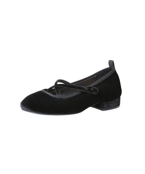 eg) velvet mary jane-black 2cm