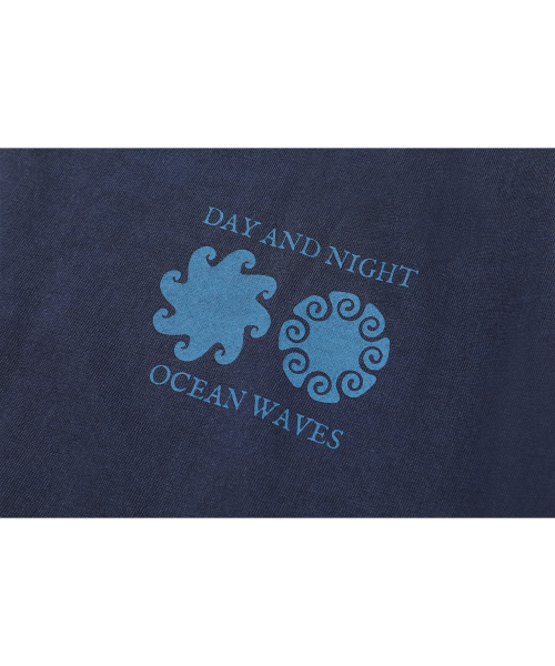 CPGN STUDIO(コンパーニョ)の「デイアンドナイトピグメント半袖Tシャツダークブルー(Tシャツ/カットソー・レディース・その他・LARGE/MEDIUM)」の2枚目の写真