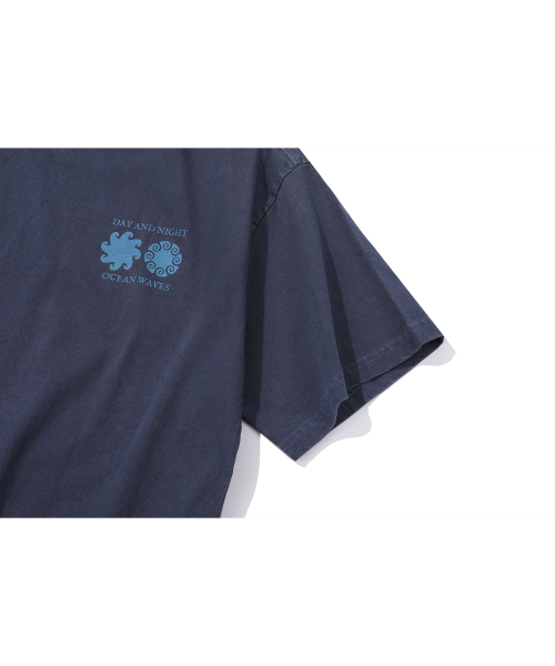 CPGN STUDIO(コンパーニョ)の「デイアンドナイトピグメント半袖Tシャツダークブルー(Tシャツ/カットソー・レディース・その他・LARGE/MEDIUM)」の3枚目の写真