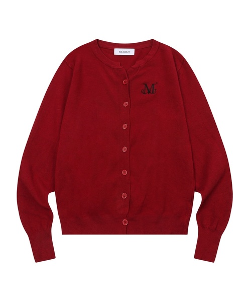 MUCENT(ムセント)の「マレ7ボタンクロップヘンリーネックカーディガン(8カラー)(カーディガン/ボレロ・レディース・ブラック/ピンク/ベージュ/アイボリー/ネイビー/レッド/グレー・FREE)」の7枚目の写真