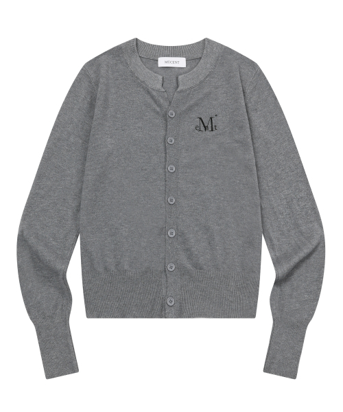 MUCENT(ムセント)の「マレ7ボタンクロップヘンリーネックカーディガン(8カラー)(カーディガン/ボレロ・レディース・ブラック/ピンク/ベージュ/アイボリー/ネイビー/レッド/グレー・FREE)」の16枚目の写真